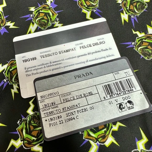 NEW! Limited Edition Prada x Frankenstein Rose Print Nylon Convertible Tote - Picture 15 of 15